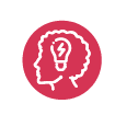 Icon of man with brain