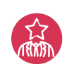 Icon of man with star